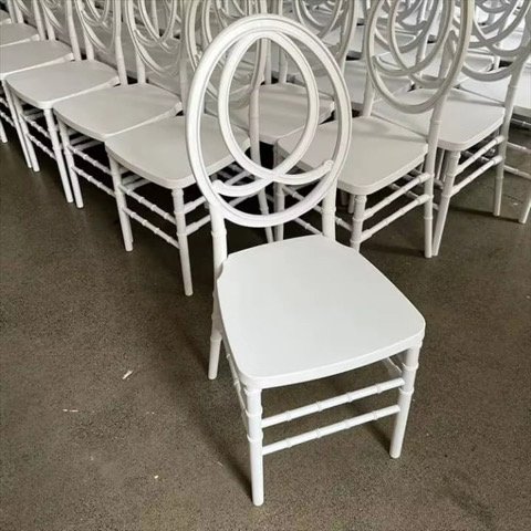 White Phoenix Resin Dining Chair
