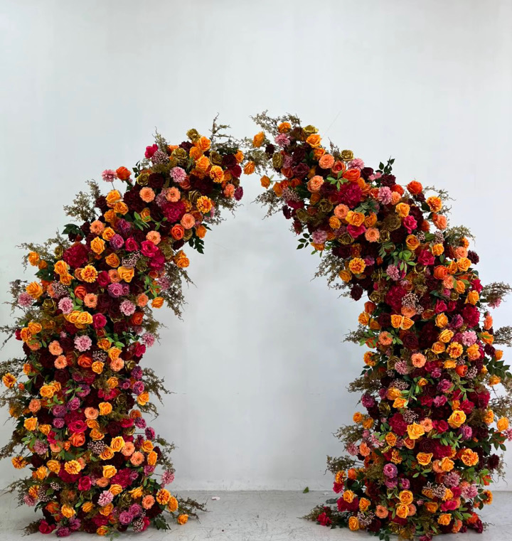 Full Horseshoe Floral Ceremony Arch