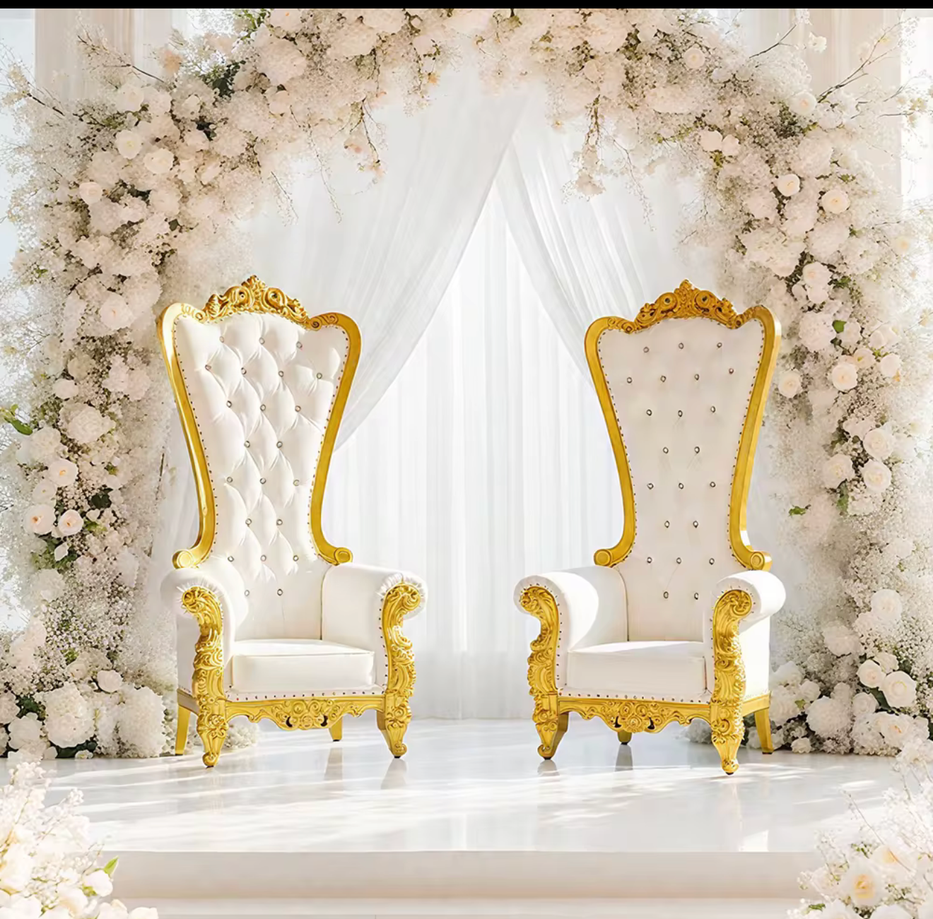 Custom Backdrops and Floral Arches