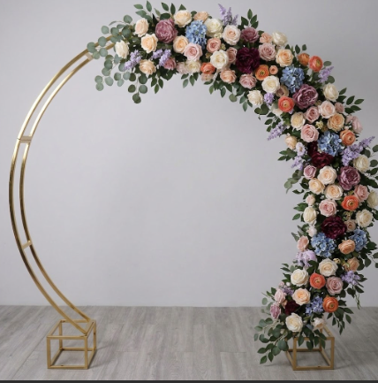 Round Circle Arch – Luxe Floral & Balloon Installation (7.5ft) - Image 11