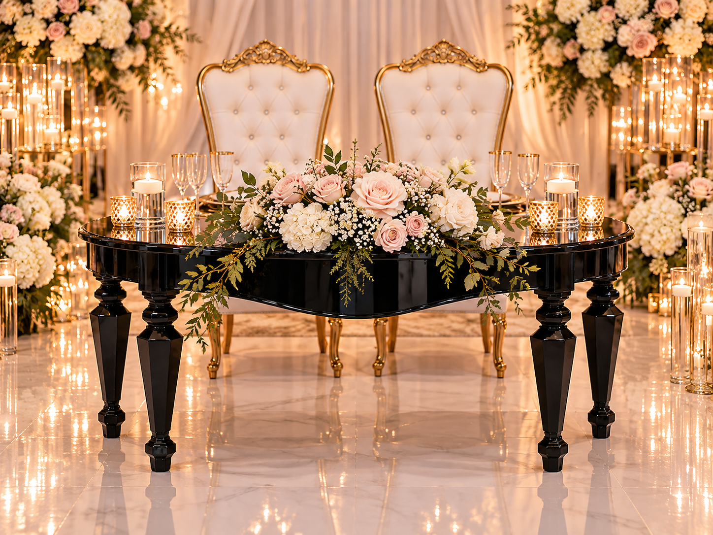 Black Sweetheart Table