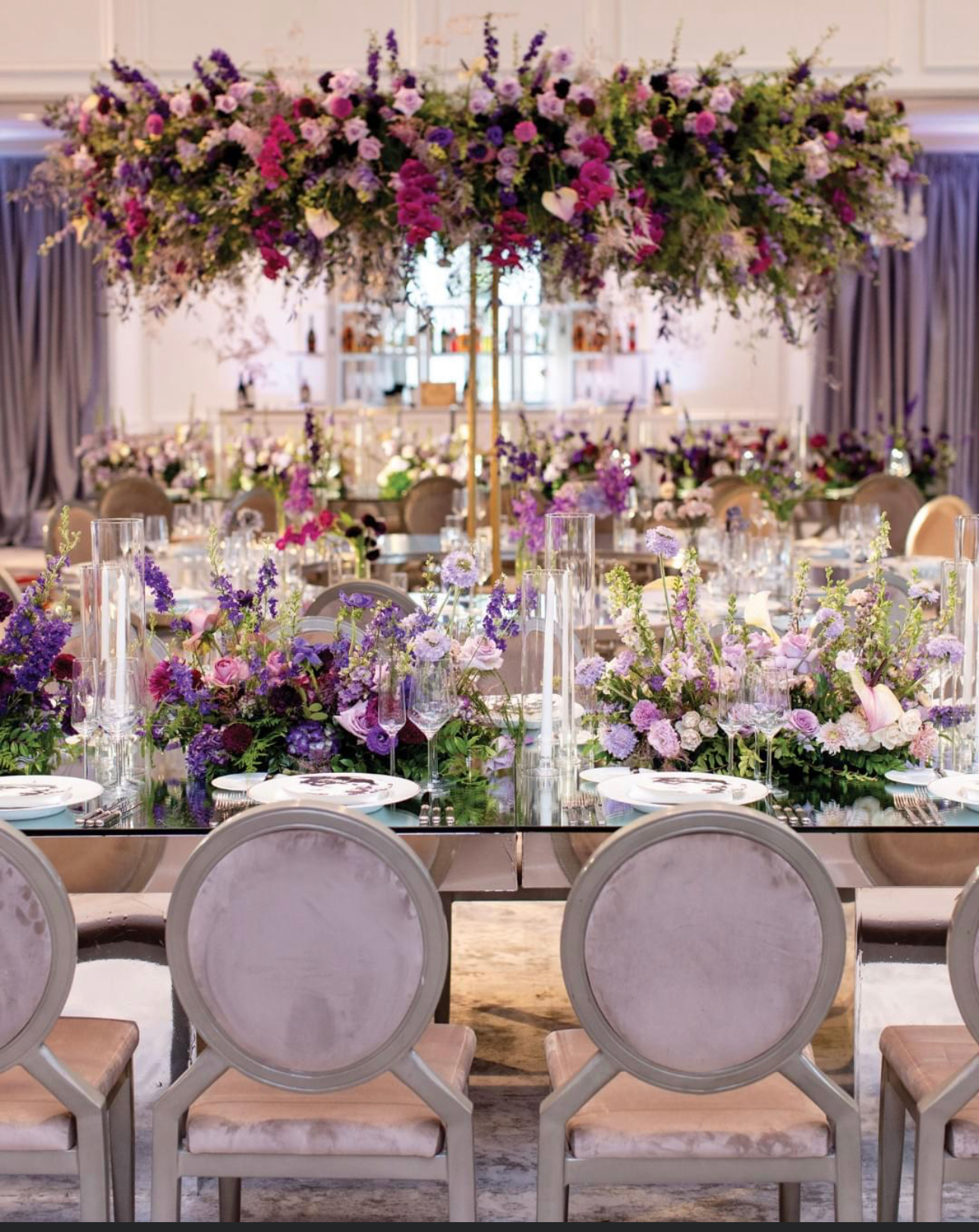 Modern Gold Candelabra Centerpiece