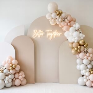 Chiara Arched Backdrop Wall Set – Organic Balloons