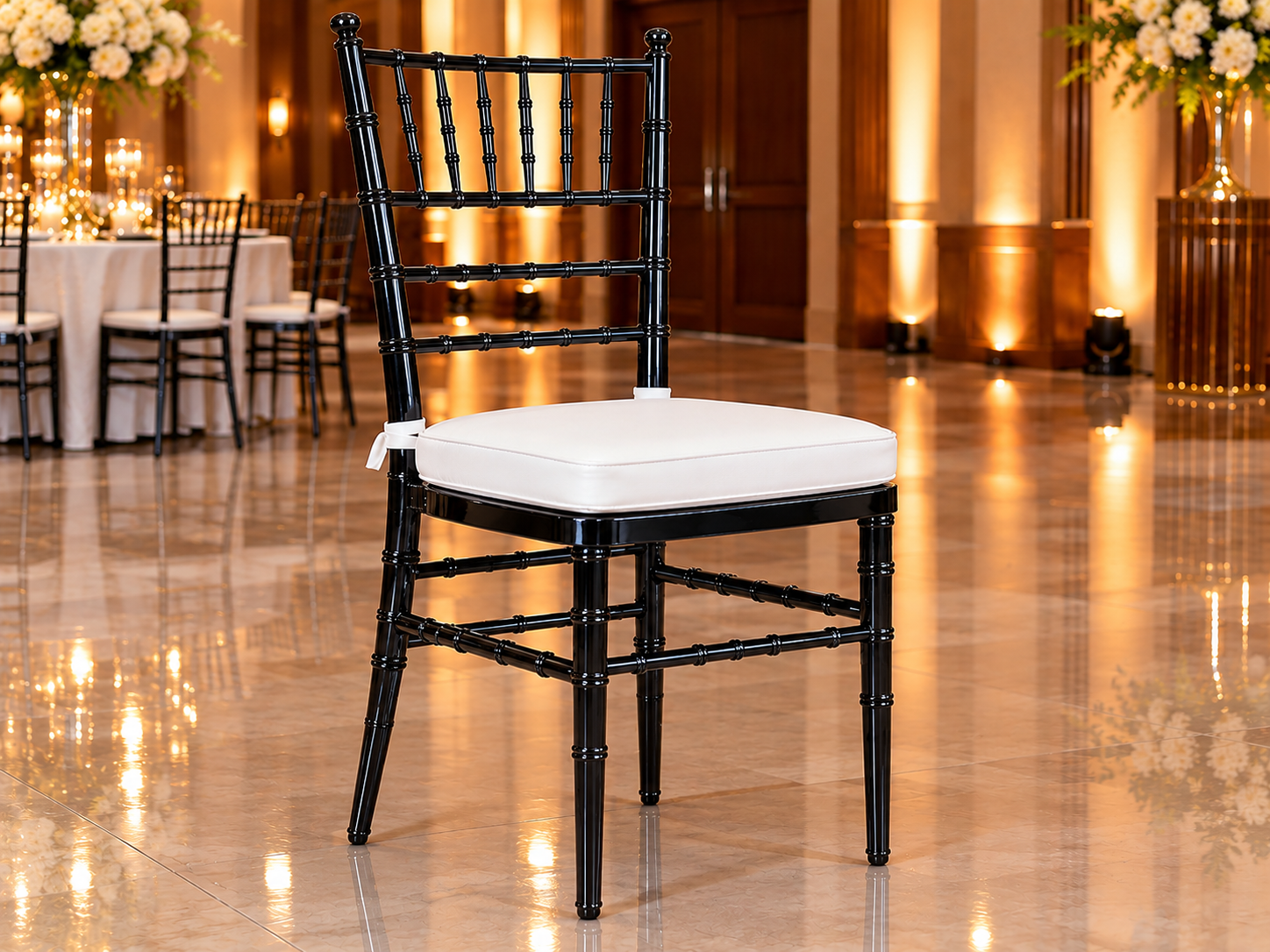 Gold Frame Acrylic Medallion Chair - Image 12