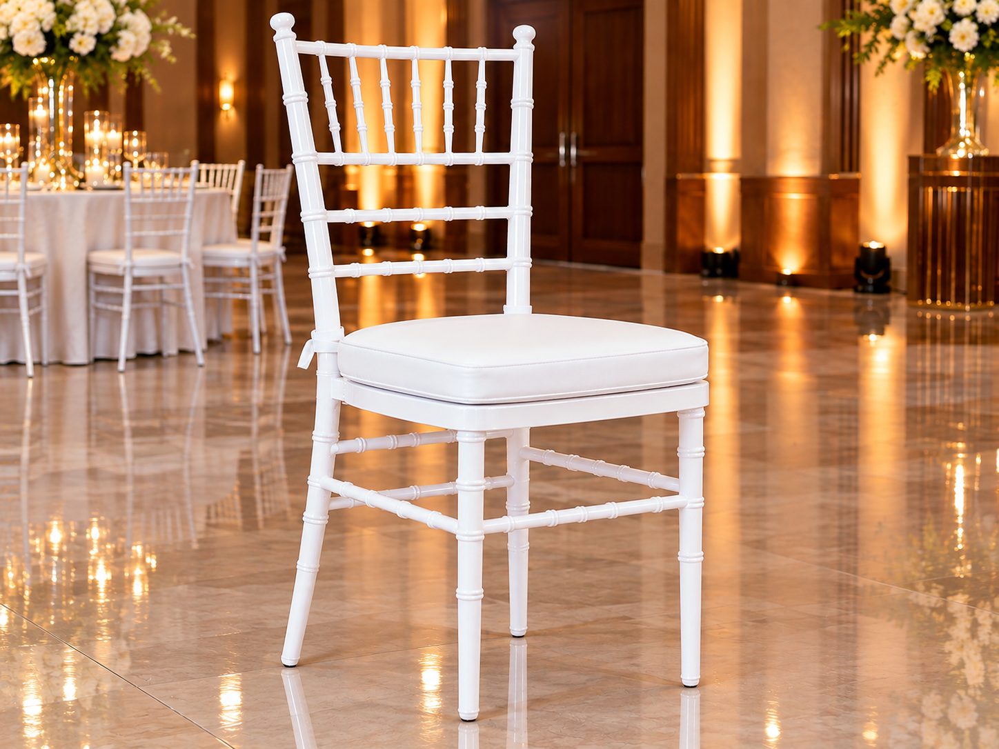 Gold Frame Acrylic Medallion Chair - Image 13