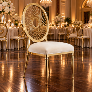 Classic Gold Dior Wire Back Chair