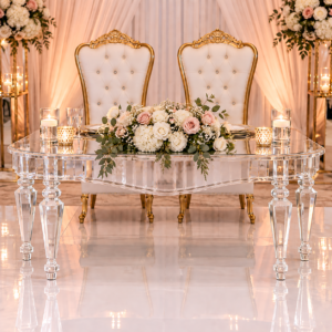 Clear Acrylic Sweetheart Table