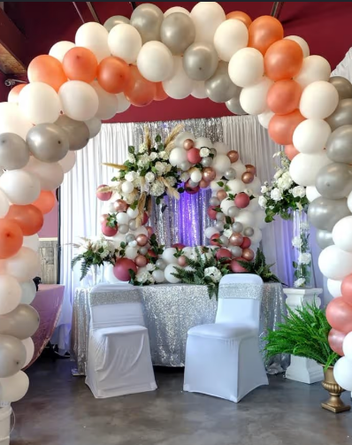 Round Circle Arch – Luxe Floral & Balloon Installation (7.5ft) - Image 2