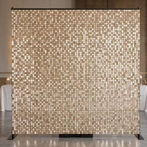 Luxury Shimmer Sequin Wall – Base Wall Only (8x8ft)