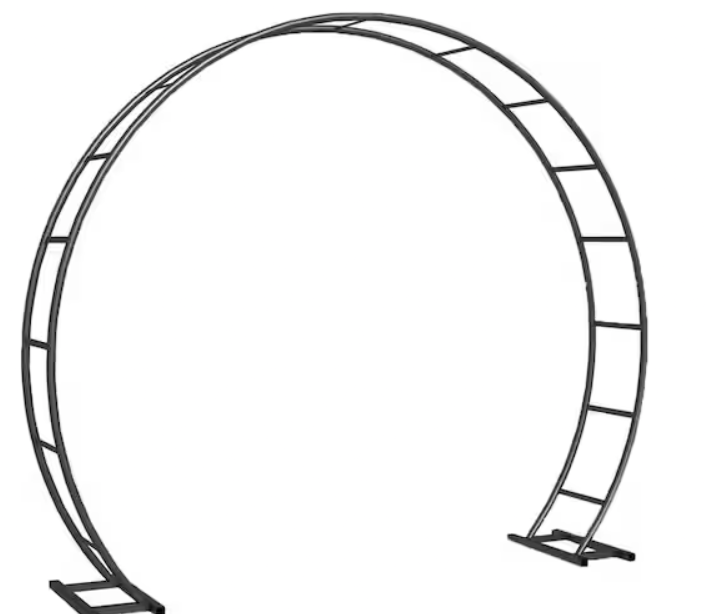 Round Circle Arch – Luxe Floral & Balloon Installation (7.5ft) - Image 6