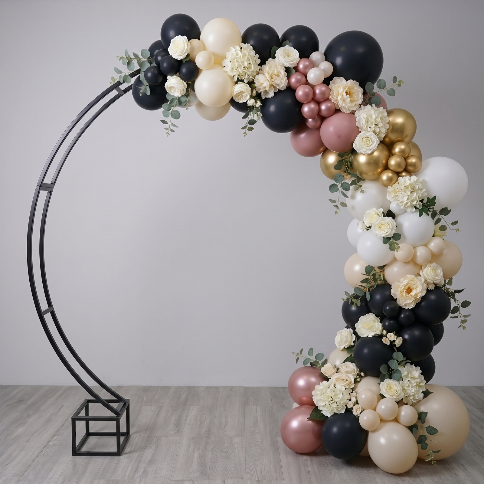 Round Circle Arch – Luxe Floral & Balloon Installation (7.5ft)