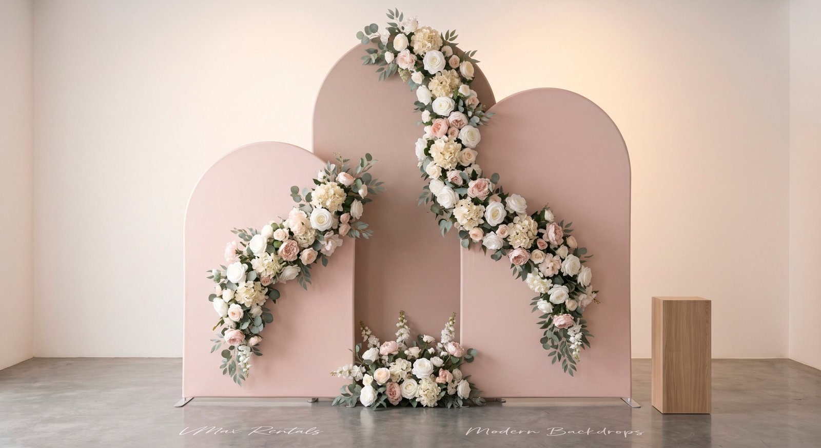 Chiara Arched Backdrop Wall Set – Luxe Silk Florals - Image 9