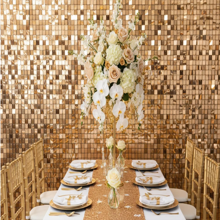 Luxury Shimmer Sequin Wall – Base Wall Only (8x8ft) - Image 3