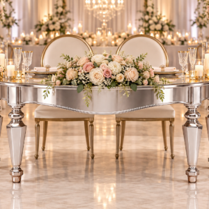 Silver Sweetheart Table
