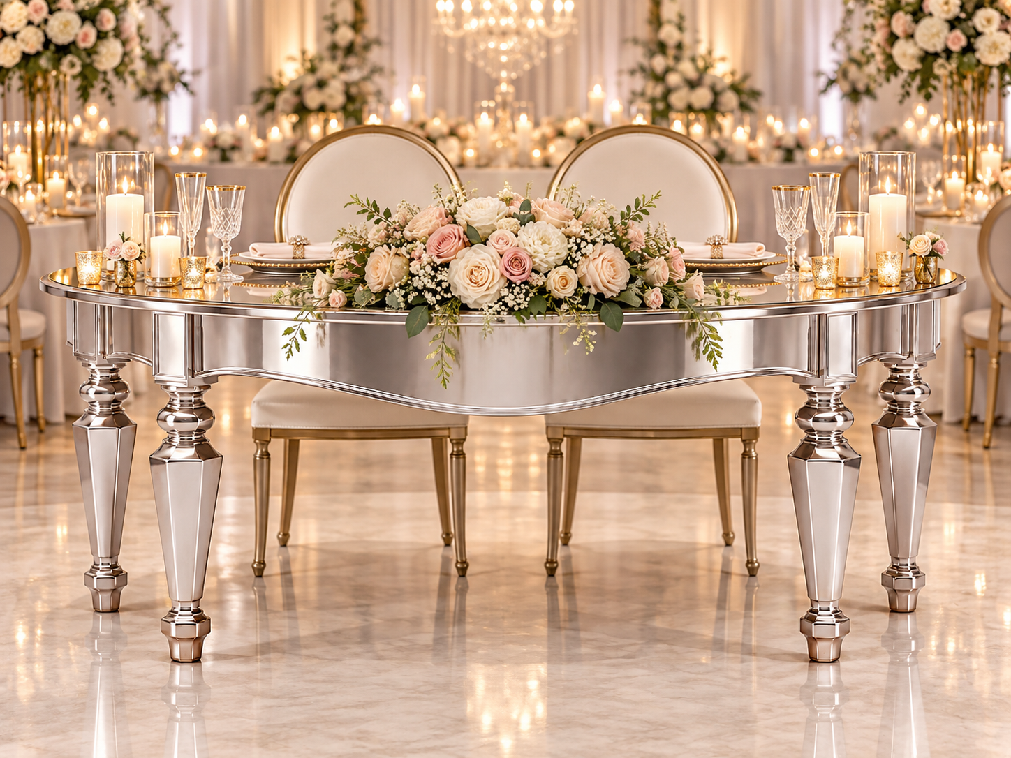 Black Infinity Sweetheart Table - Image 58