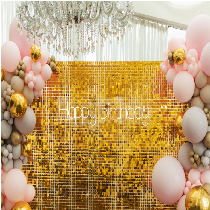 Luxury Shimmer Sequin Wall – Base Wall Only (8x8ft) - Image 9