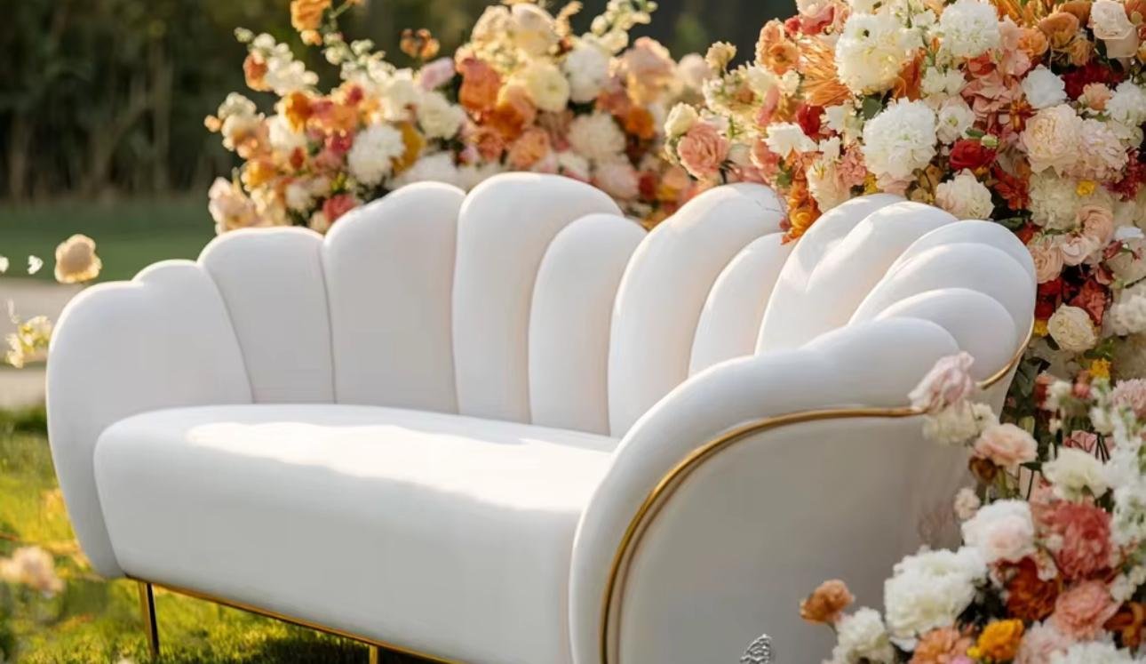 Royal Baroque Velvet Loveseat