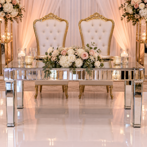 Mirrored Sweetheart Table
