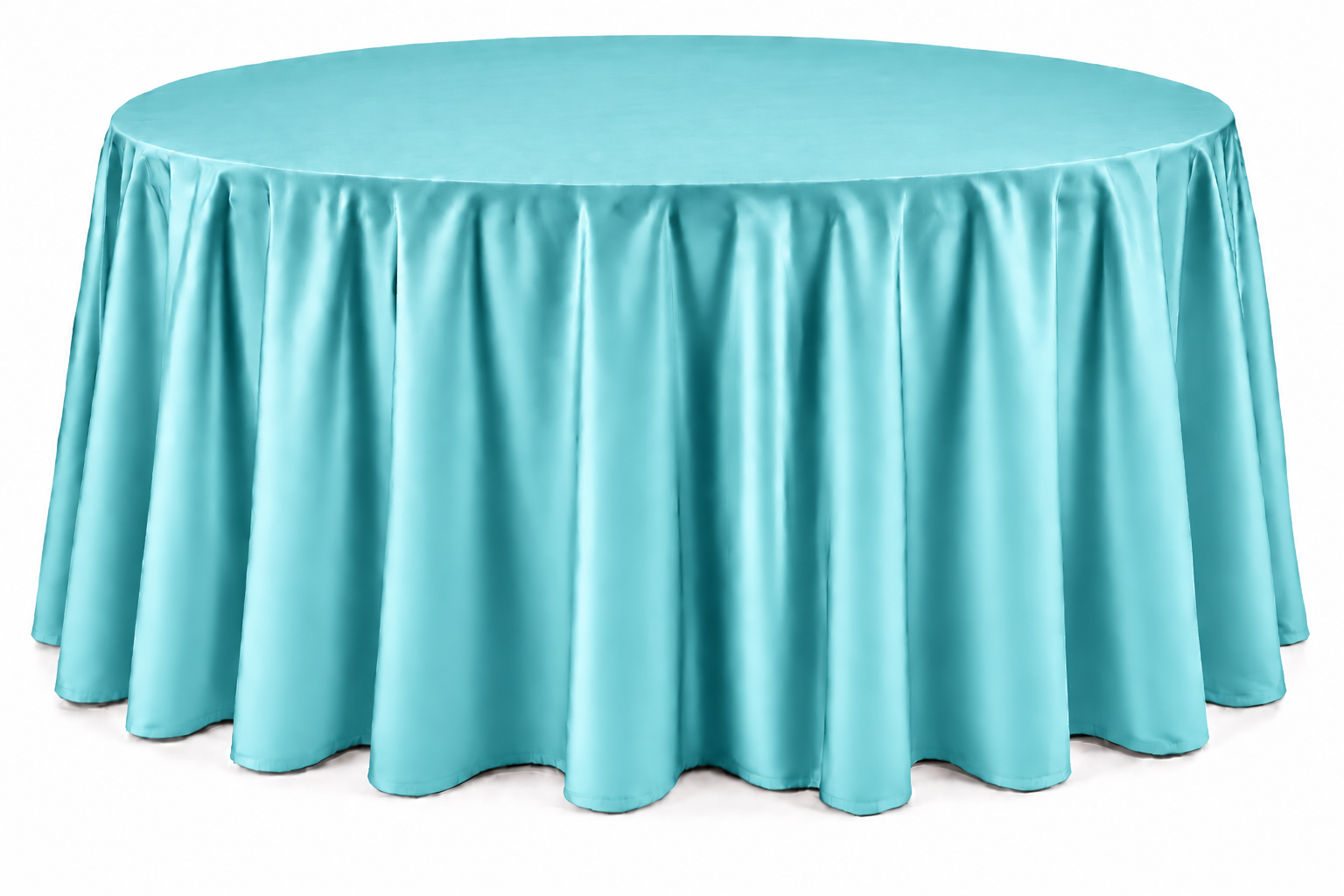 Gray Floor-Length Round Tablecloth - Image 6