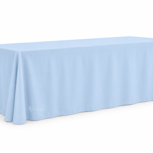 Baby Blue Rectangular Floor-Length Tablecloth