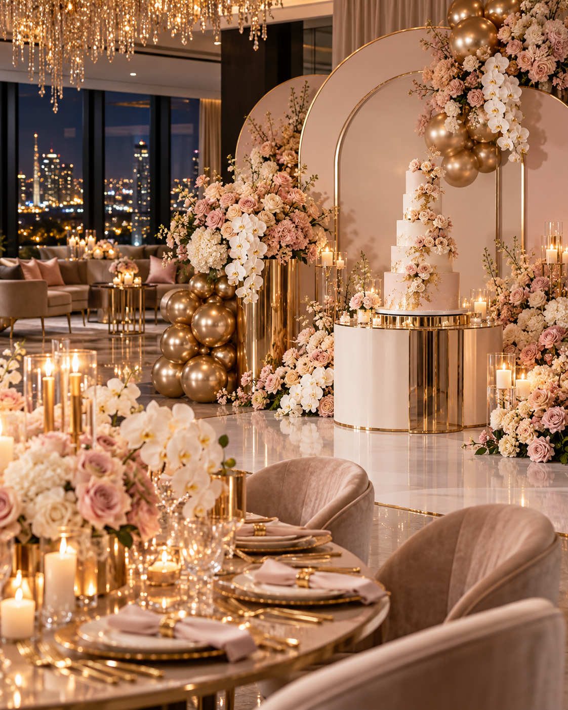 Luxury birthday and milestone celebration