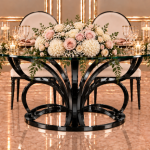 Black Butterfly Sweetheart Table