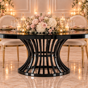 Black Cage Sweetheart Table