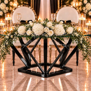Black Diamond Sweetheart Table