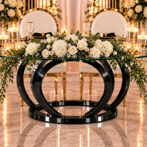 Black Halo Sweetheart Table