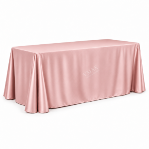 Blush Rectangular Floor-Length Tablecloth