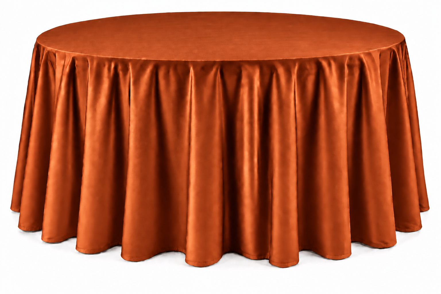 Gray Floor-Length Round Tablecloth - Image 9