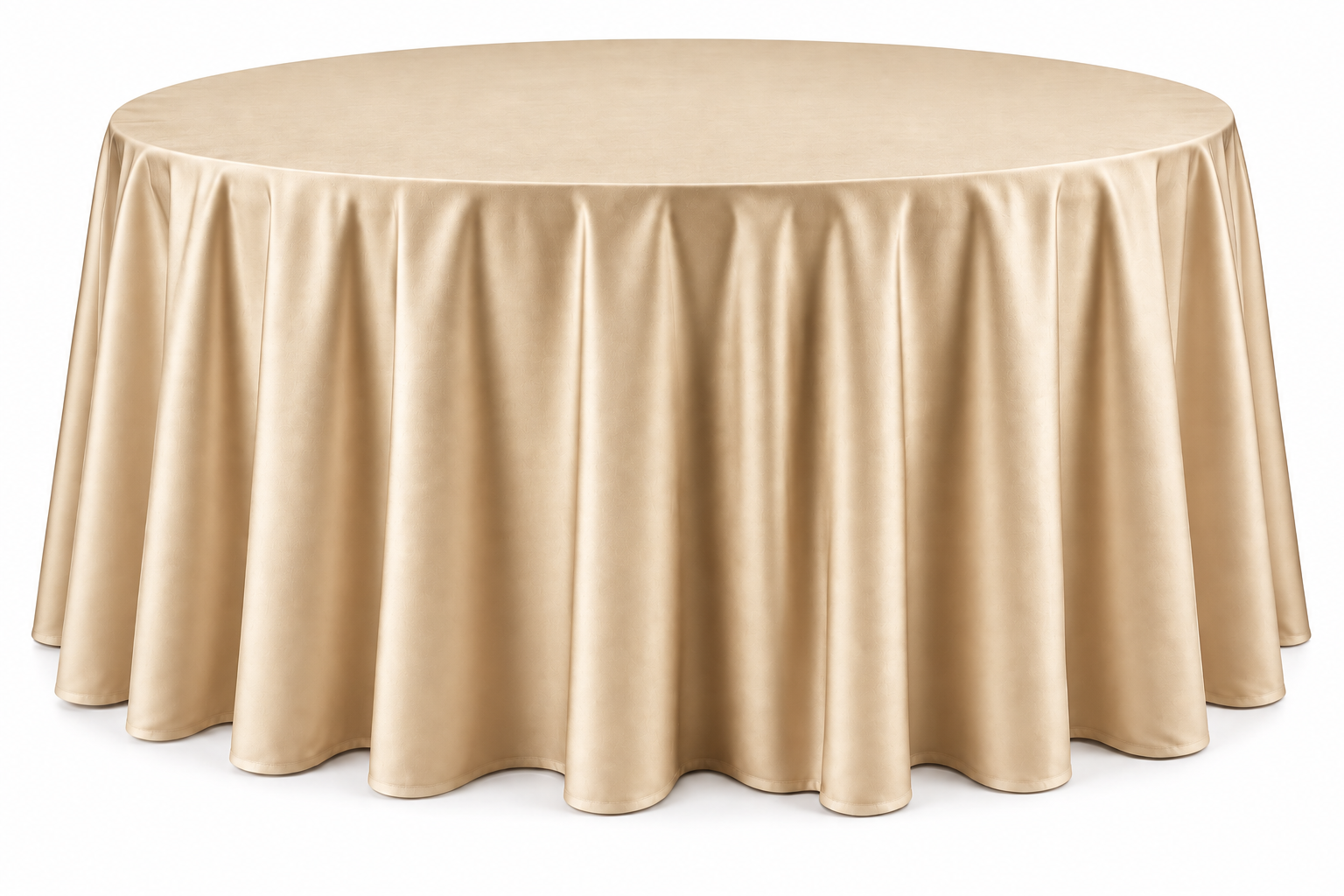 Black Floor-Length Round Tablecloth - Image 10