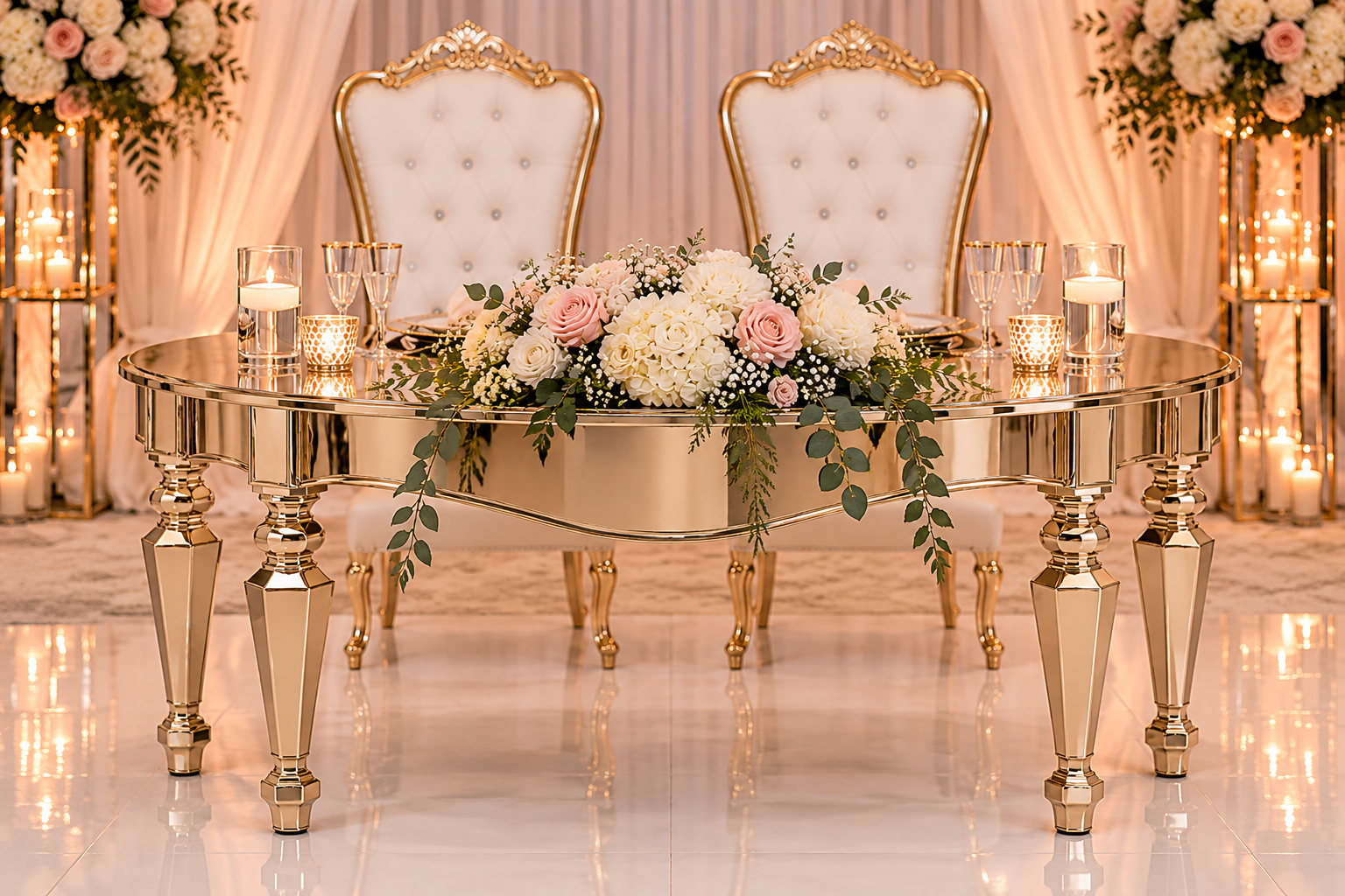 Black Infinity Sweetheart Table - Image 56