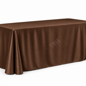 Chocolate Brown Rectangular Floor-Length Tablecloth