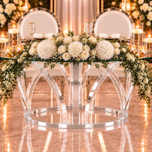 Clear Arch Sweetheart Table