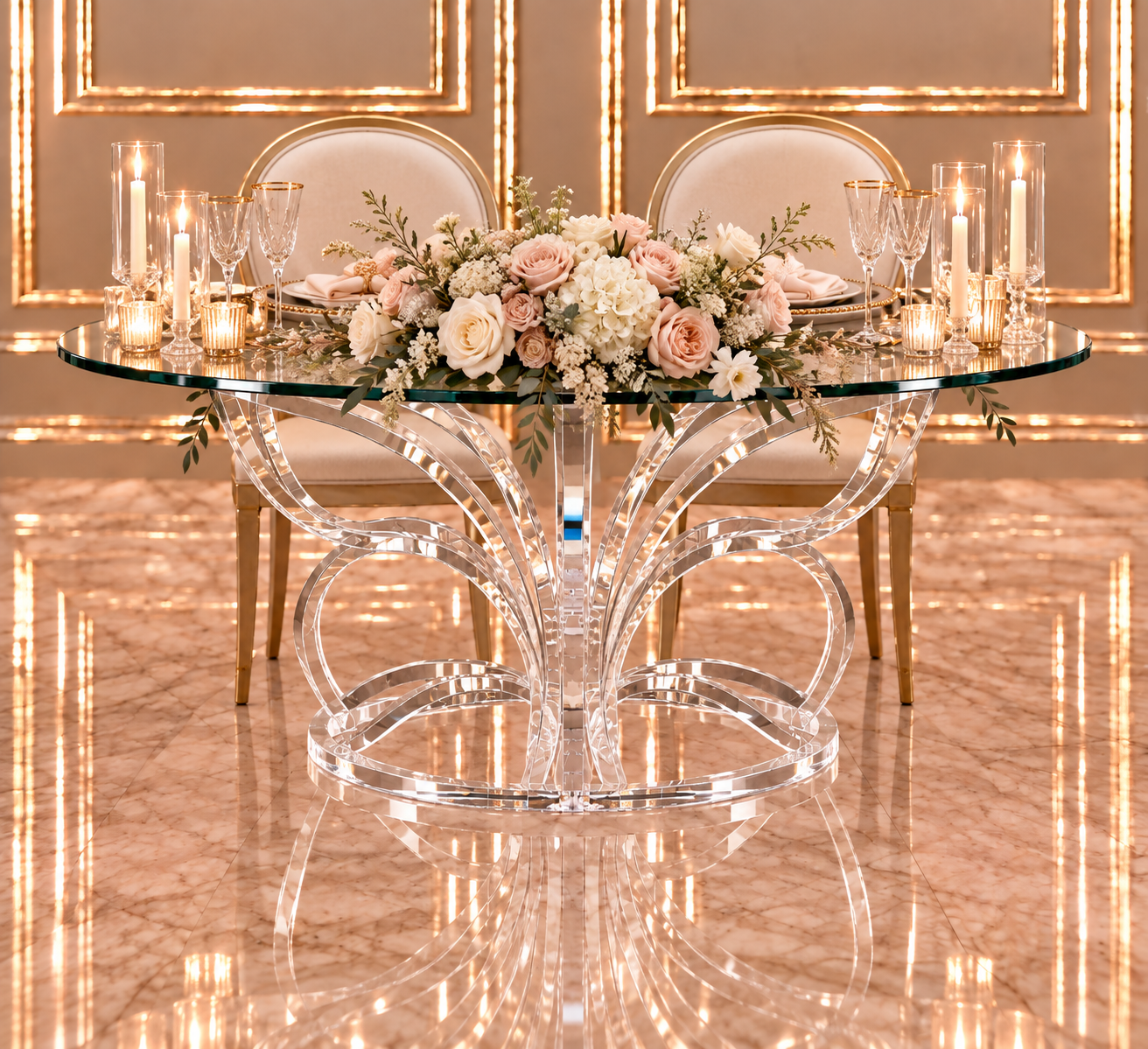 White Wave Sweetheart Table - Image 7