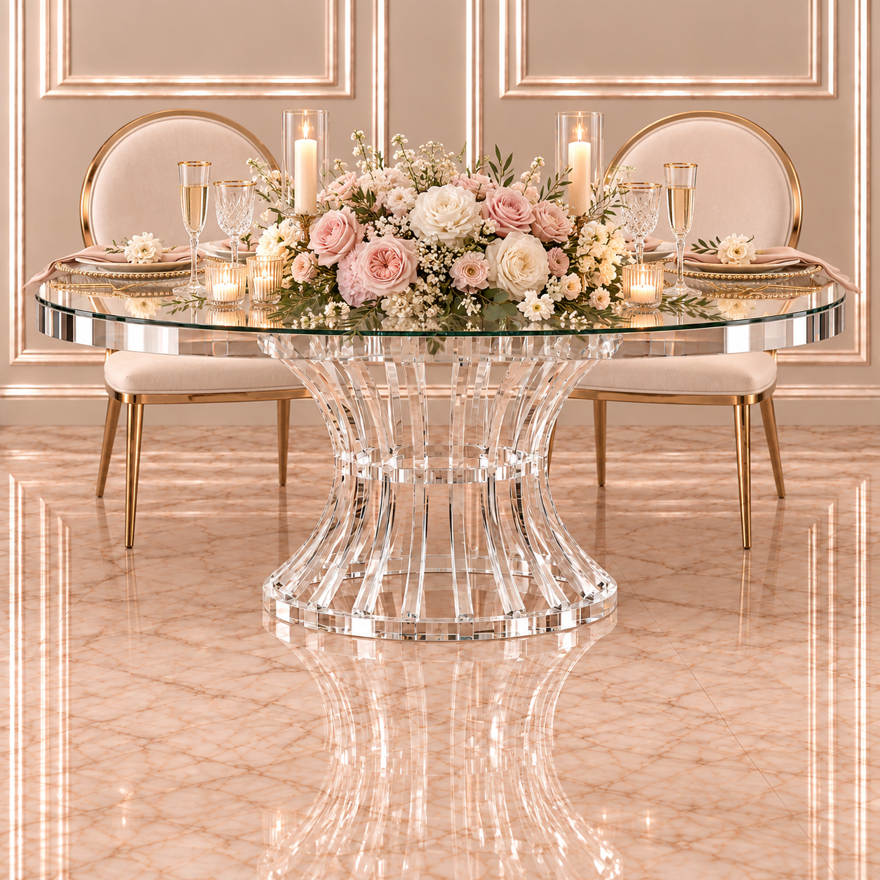 Black Infinity Sweetheart Table - Image 8