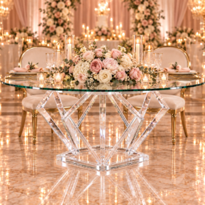 Clear Diamond Sweetheart Table