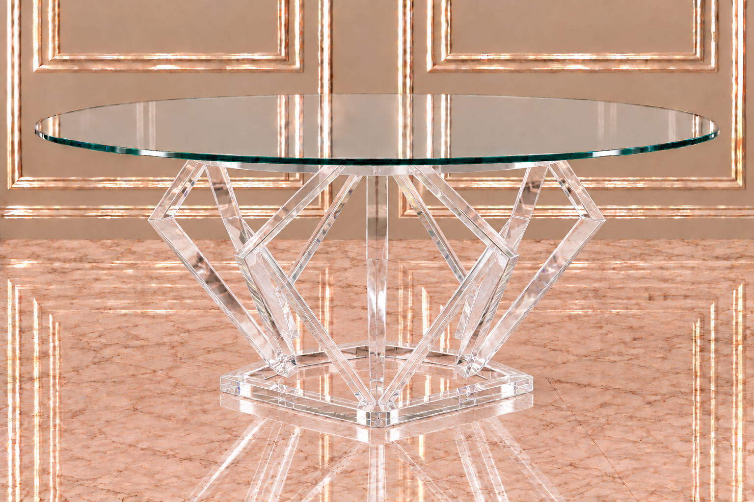 Clear Diamond Sweetheart Table - Image 2