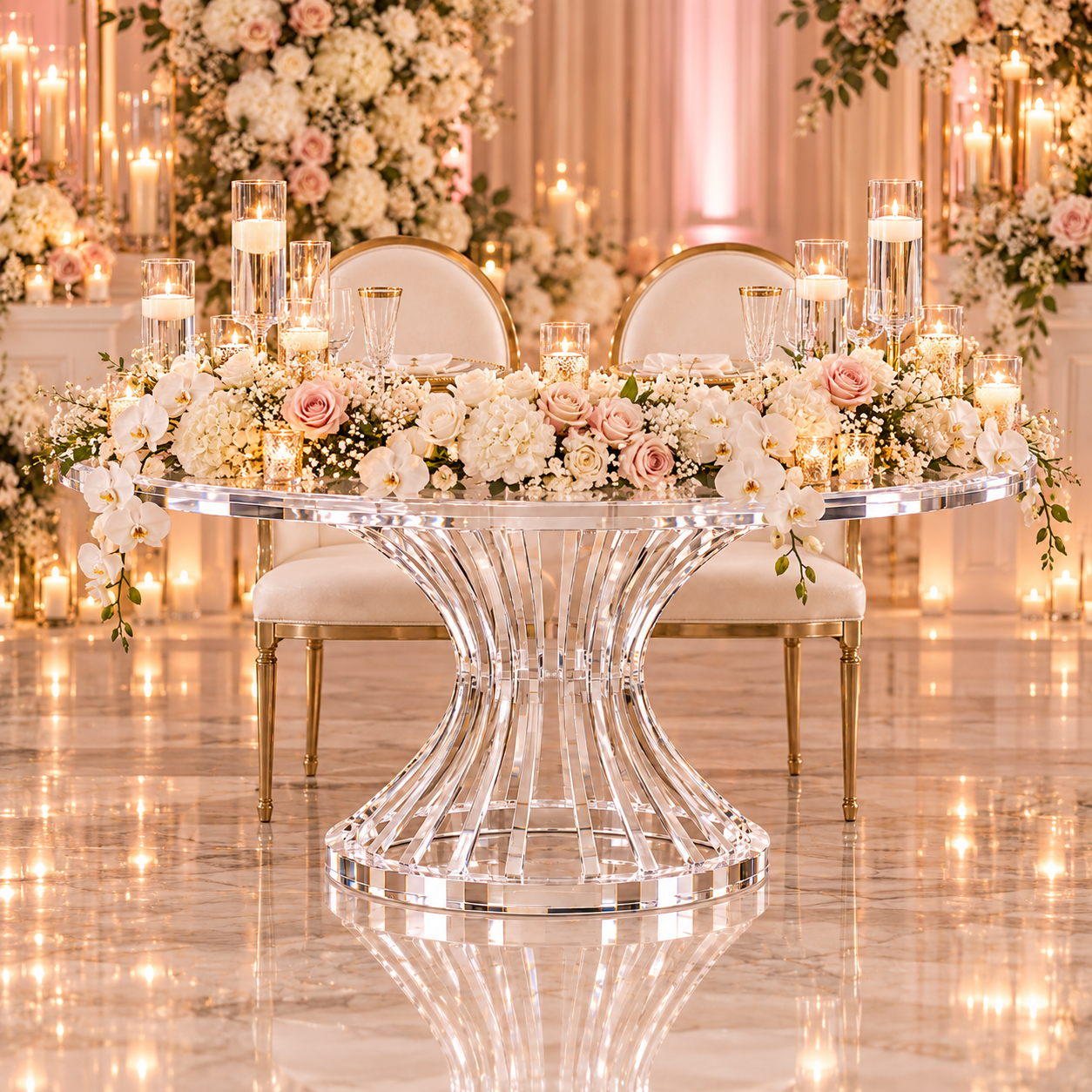 Black Infinity Sweetheart Table - Image 42