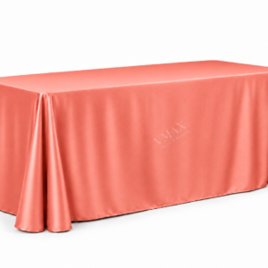 Coral Rectangular Floor-Length Tableclot