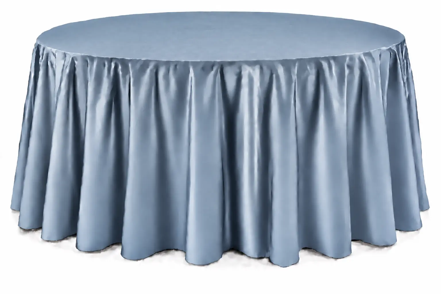 Cranberry Floor-Length Round Tablecloth - Image 8