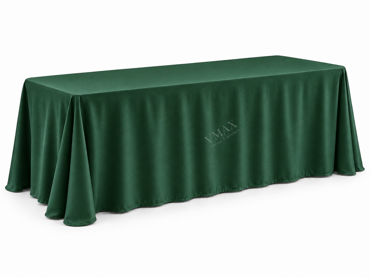 Olive Green Rectangular Floor-Length Tablecloth - Image 2