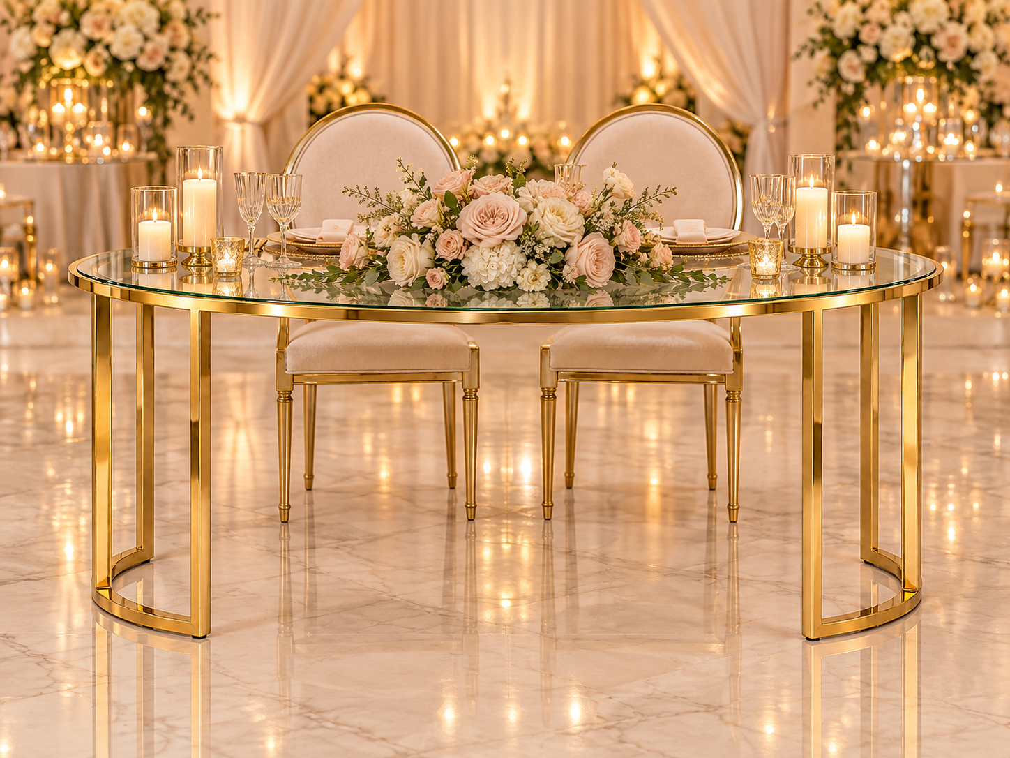 Black Infinity Sweetheart Table - Image 50