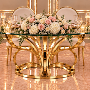 Gold Butterfly Sweetheart Table