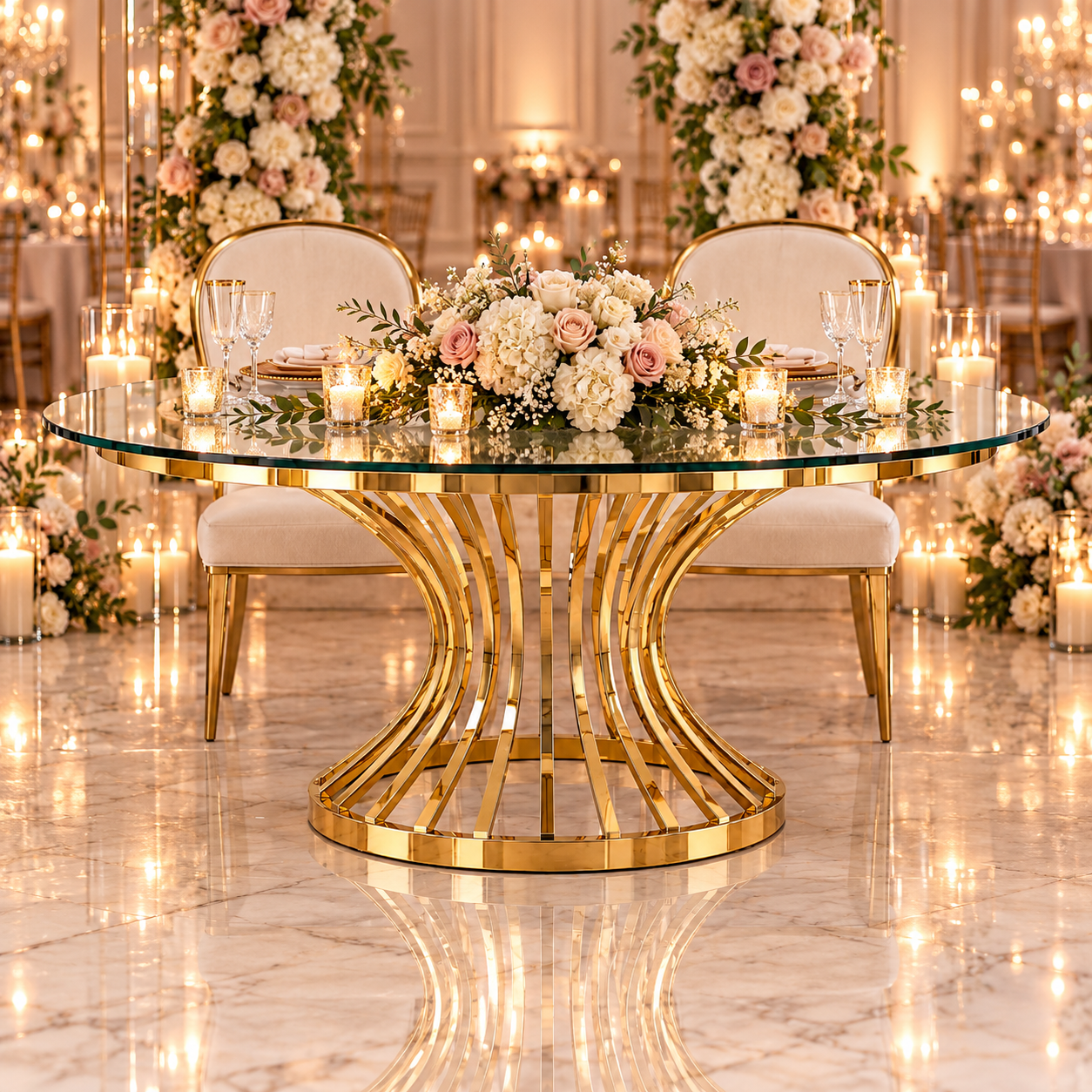 Black Infinity Sweetheart Table - Image 30