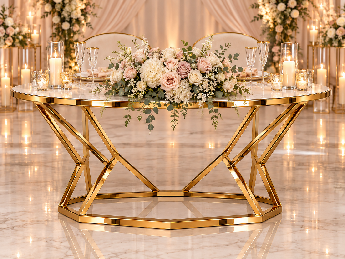 Black Infinity Sweetheart Table - Image 48