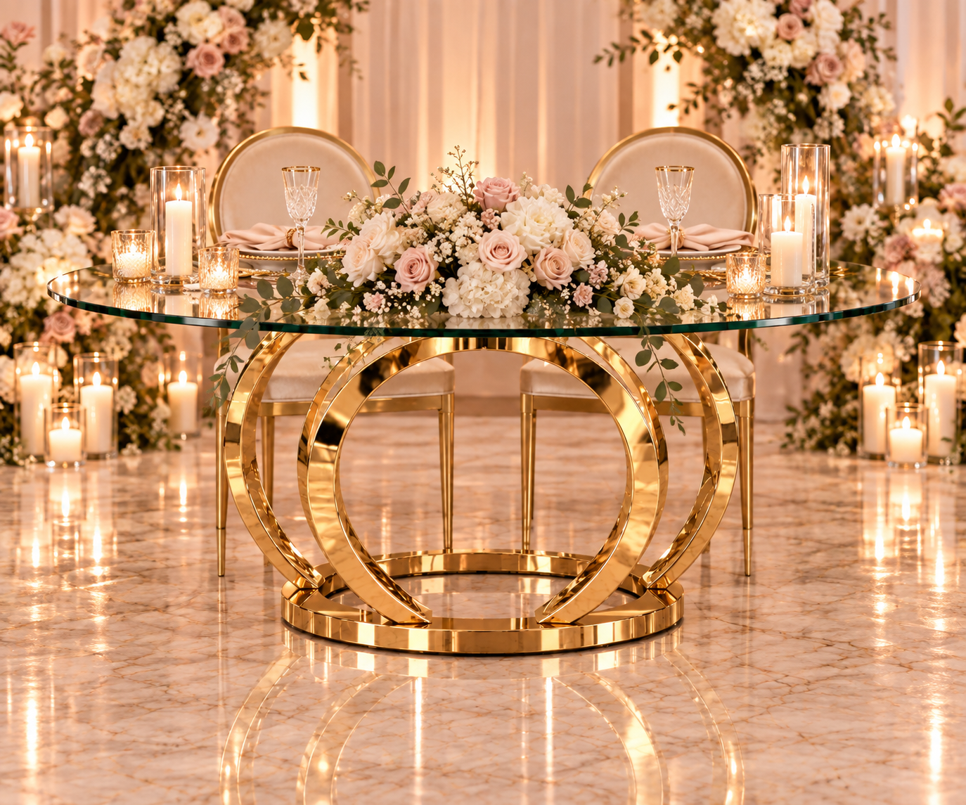 Silver Diamond Sweetheart Table - Image 12