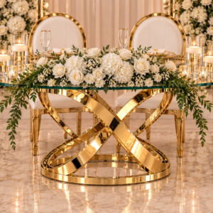 Gold Infinity Sweetheart Table