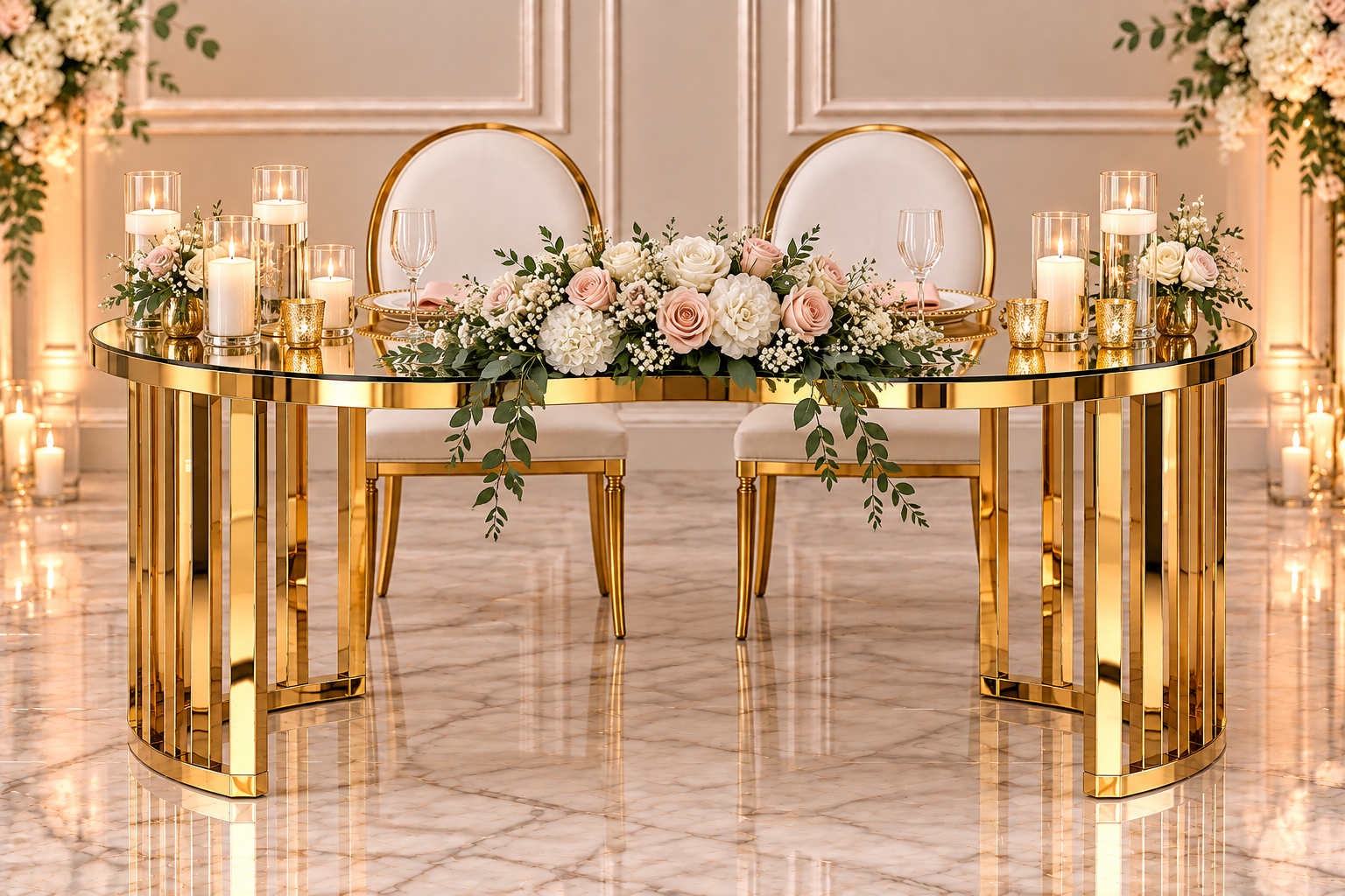 Black Infinity Sweetheart Table - Image 28